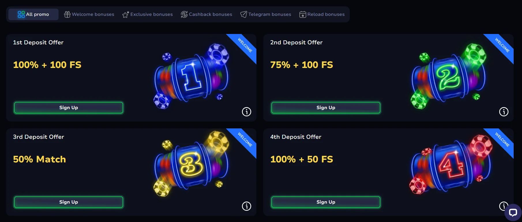 7Bit Casino home page