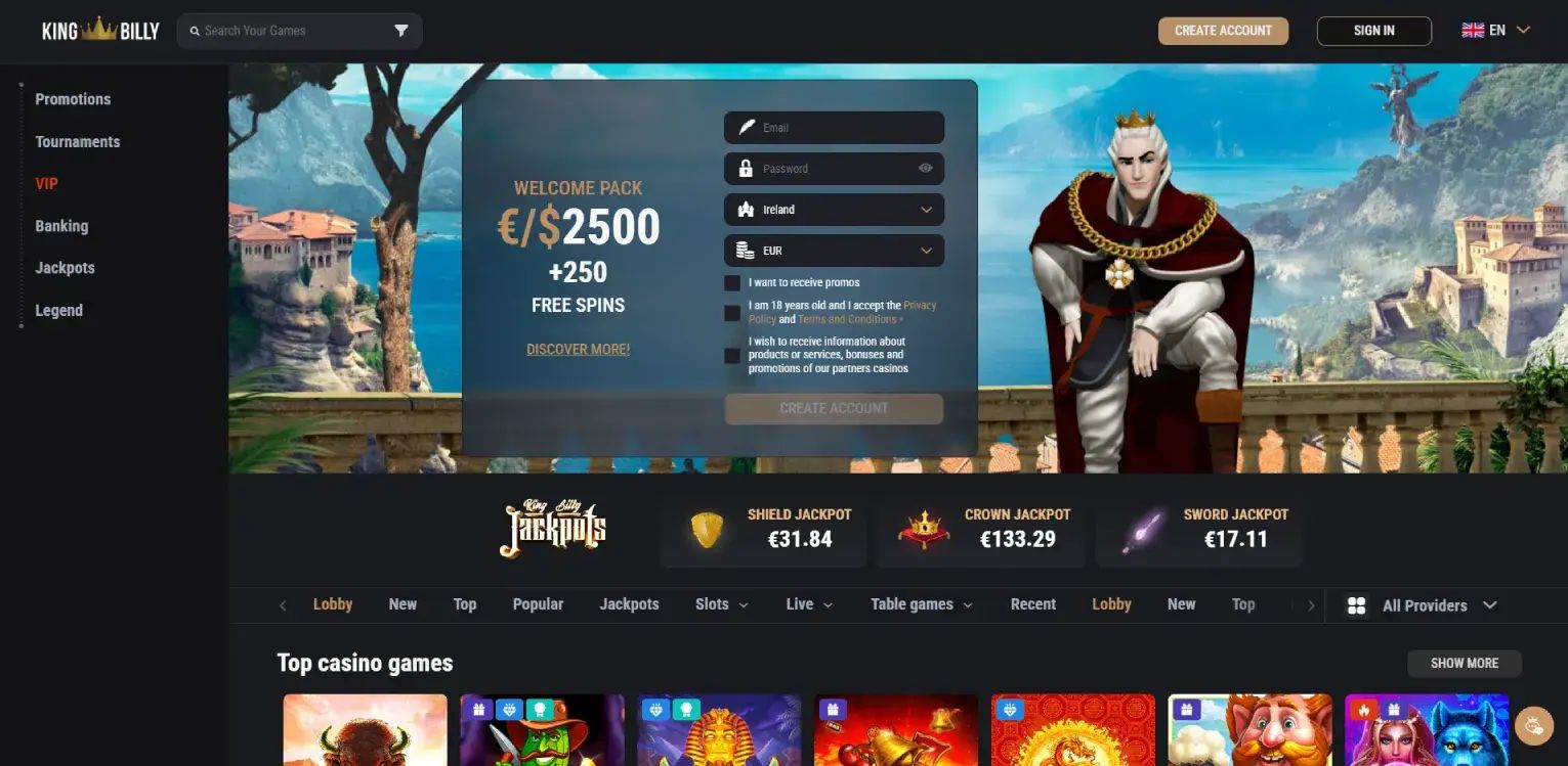 King Billy home page